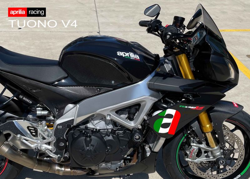 Aprilia Tuono V4 &#39;a&#39; tri-colour Fairing Decals