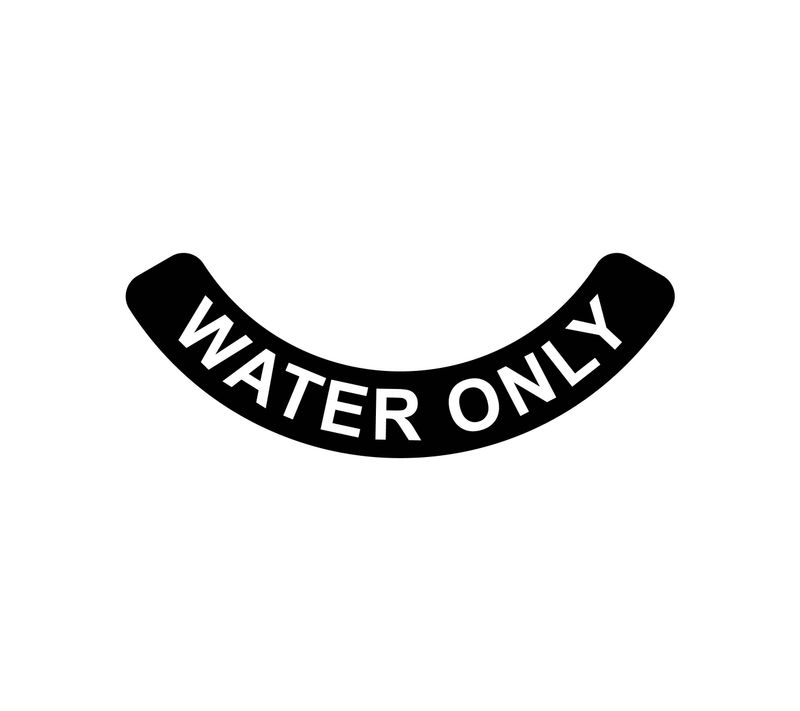 Steam - Water Only Label