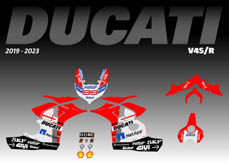 2019 - 2023 Ducati V4S &amp; V4R Lorenzo