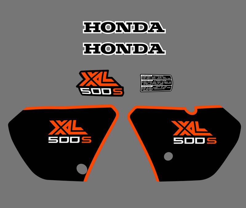 1981 Honda XL500S Graphics