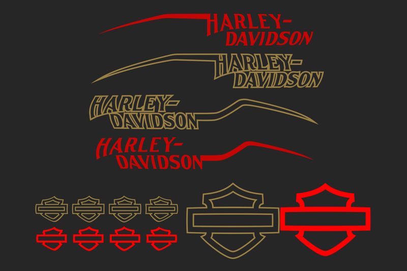Harley Davidson Tank Decals - Proline