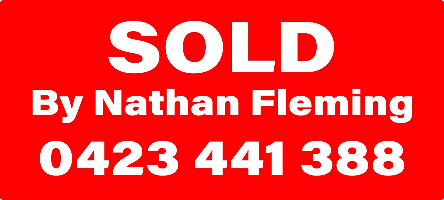 SOLD Decal with Info
