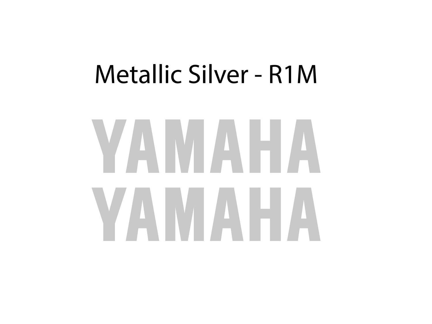 Yamaha R1M Side Fairing Decals 2015
