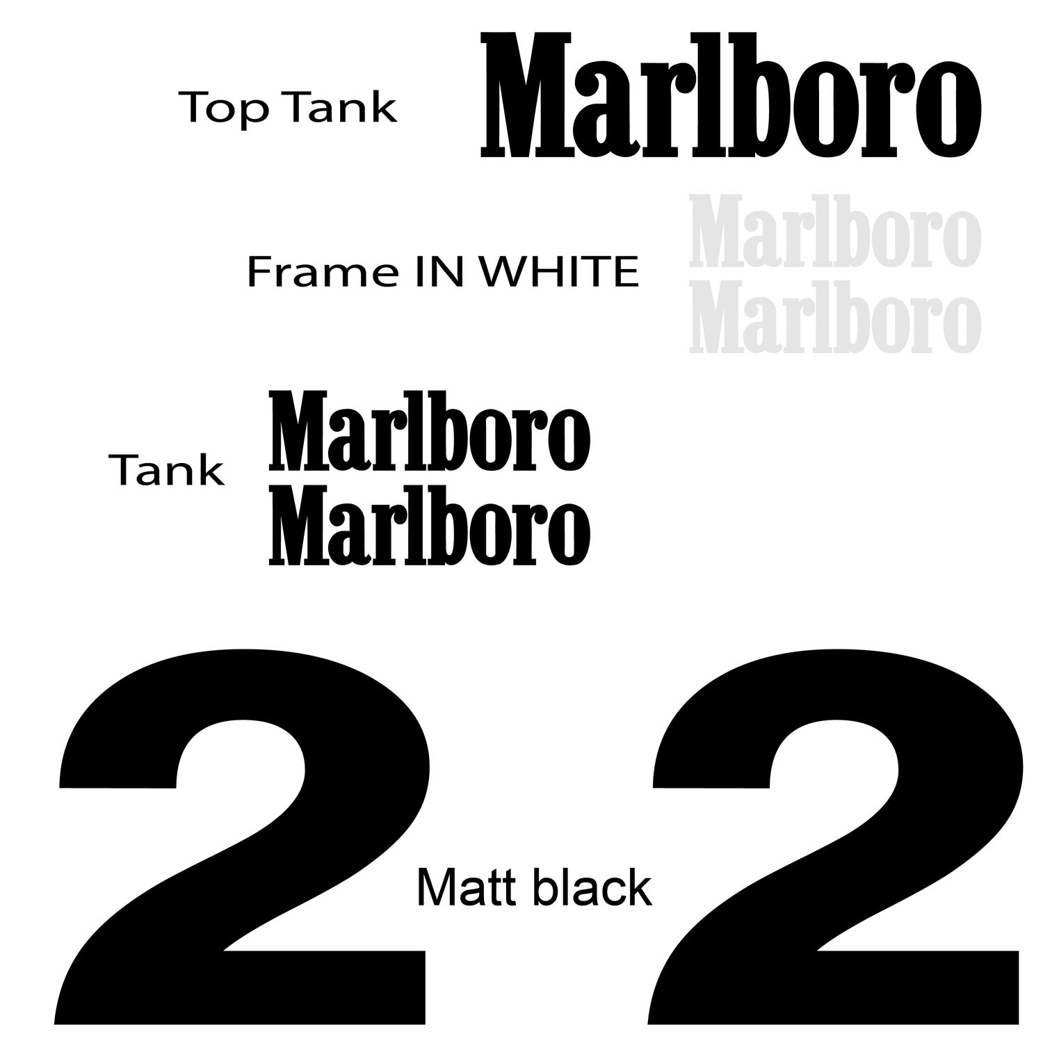Marlboro Yamaha Decals - YZR500