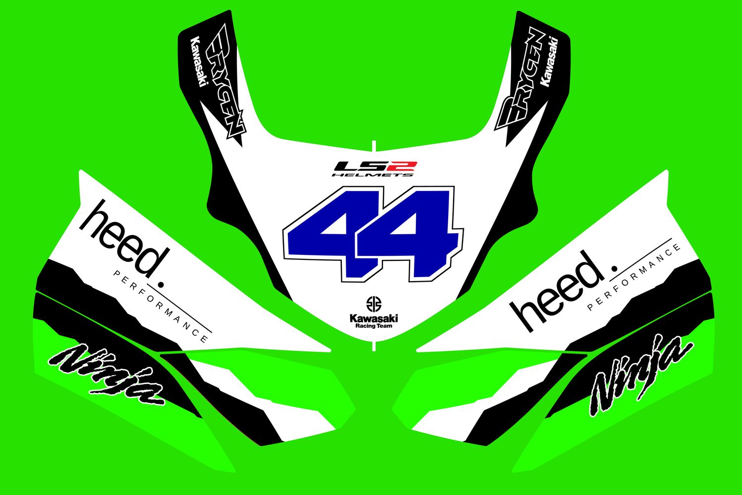 2016 Kawasaki ZX6R Graphics Kit 44