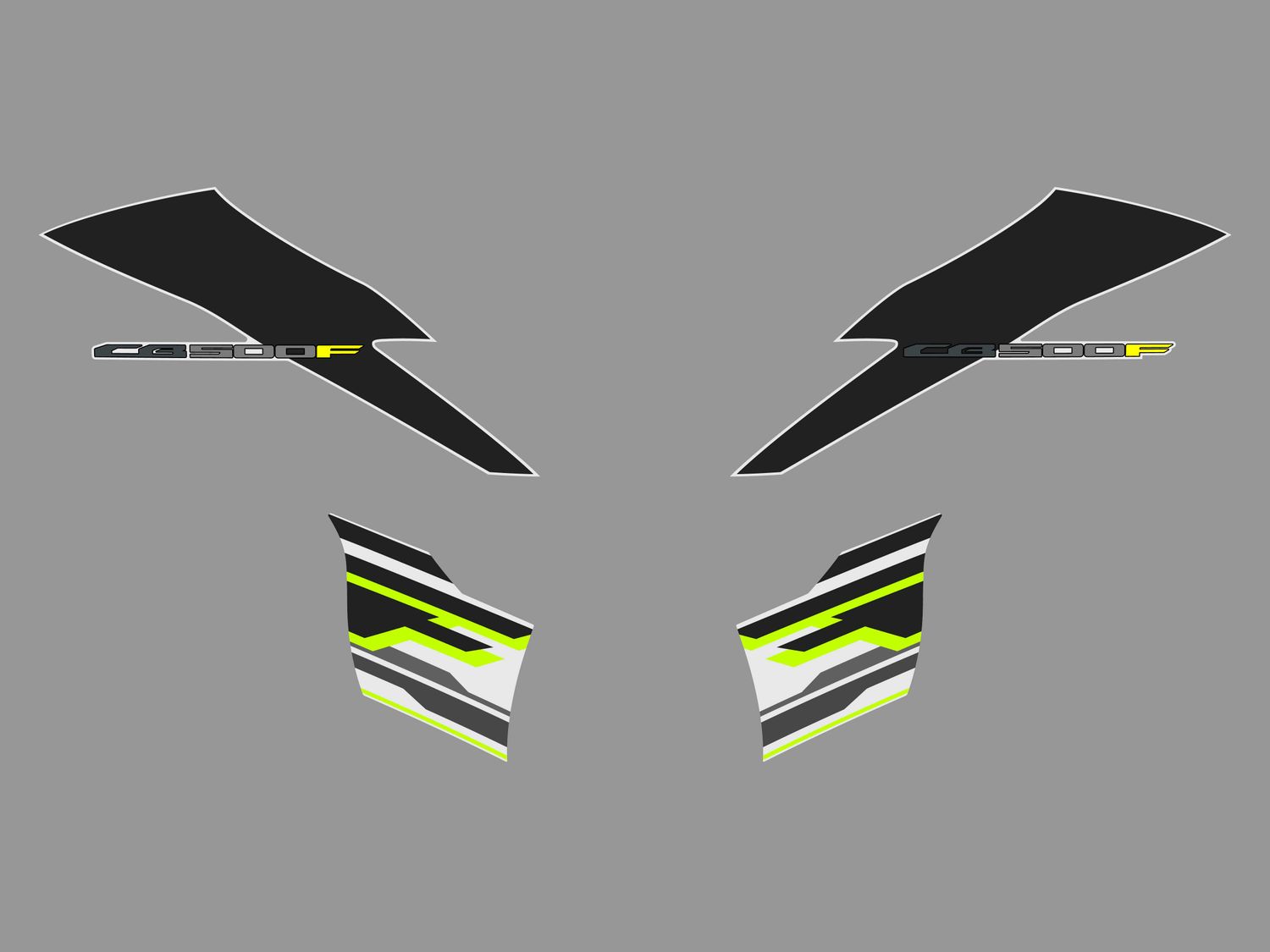 2015/16 Honda CB500F Radiator Shroud Decals