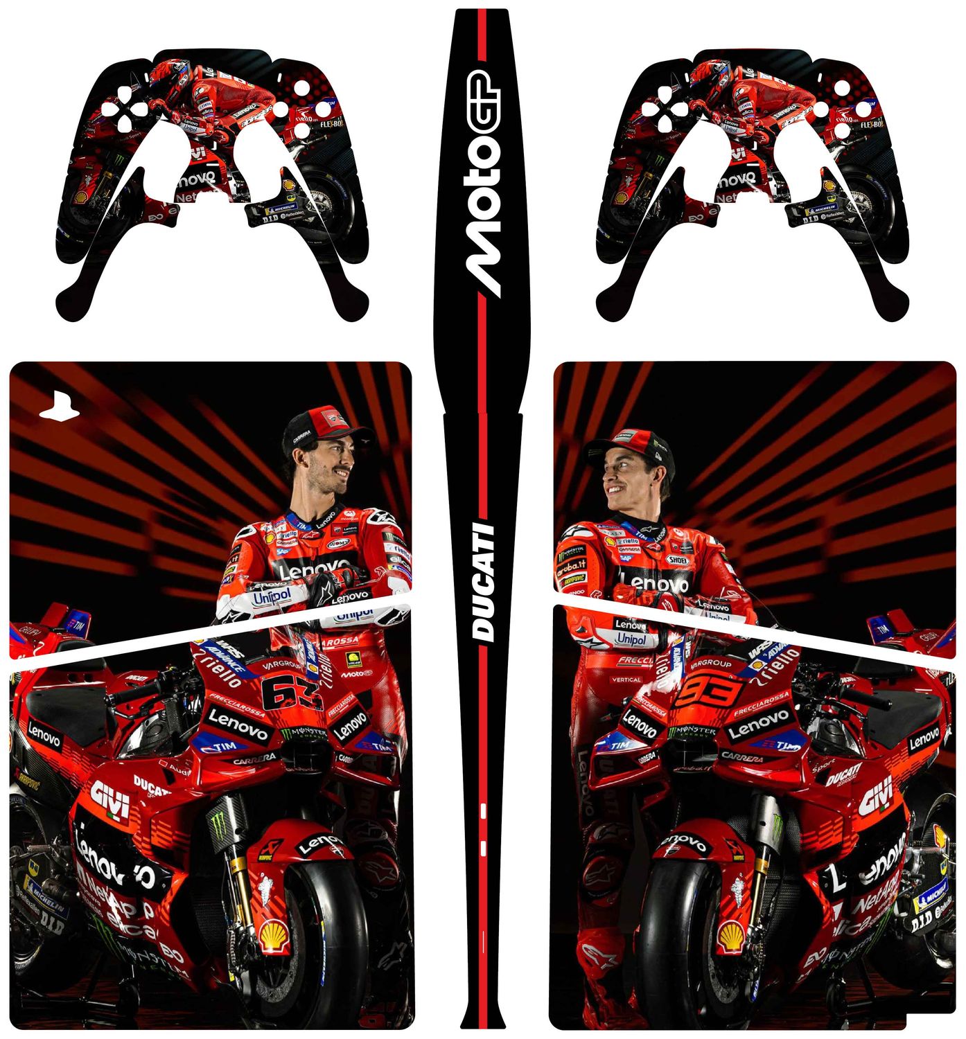 PS5 Digital Skin - Factory Ducati MotoGP