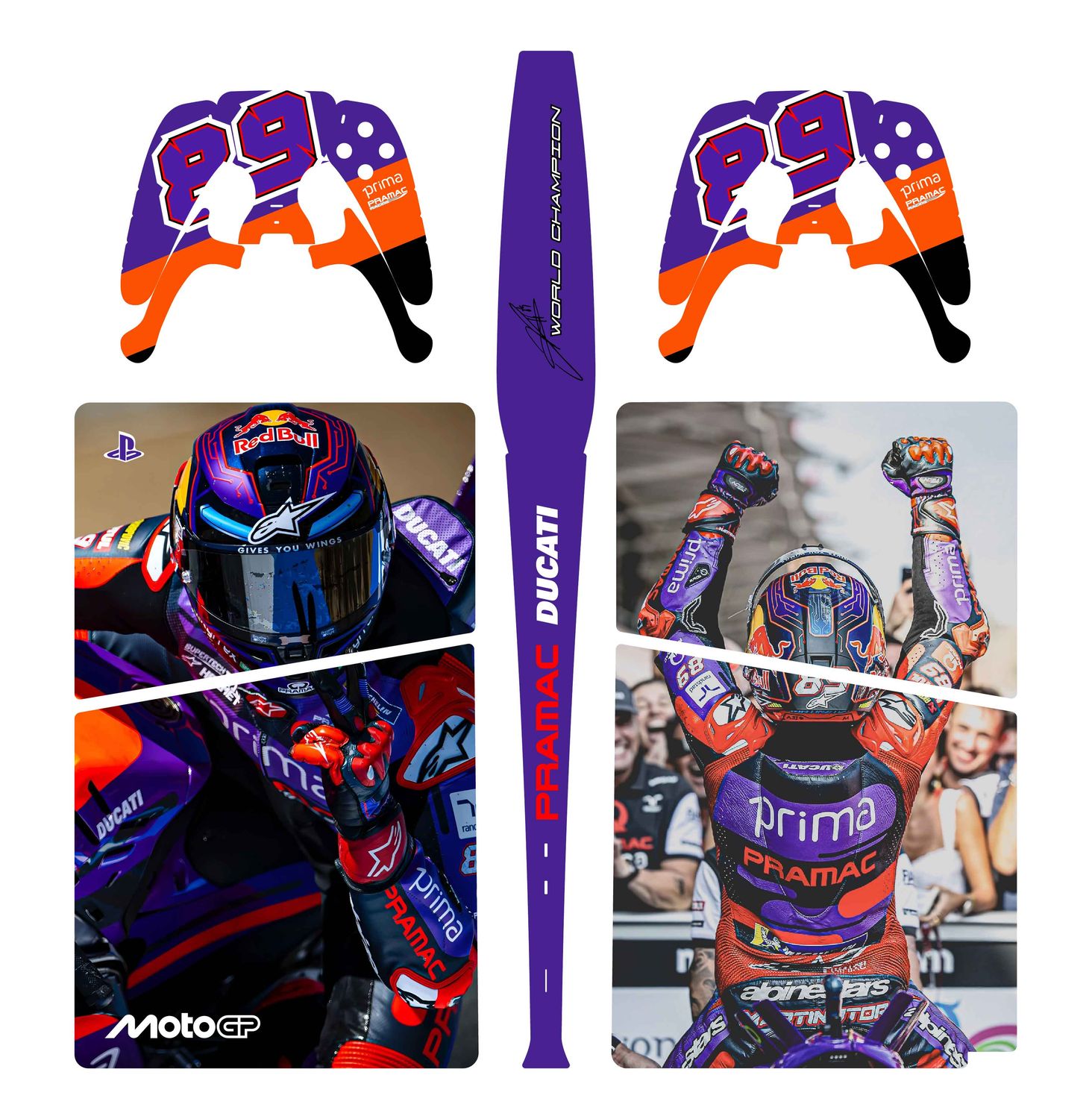 PS5 Digital Skin - MotoGP Pramac JM89