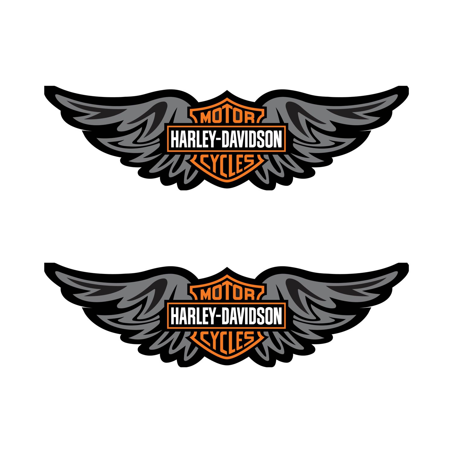 Harley Davidson Wing Decals