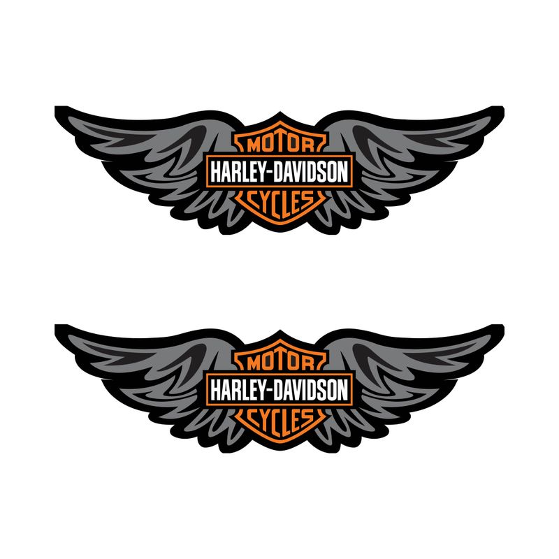 Harley Davidson Wing Decals