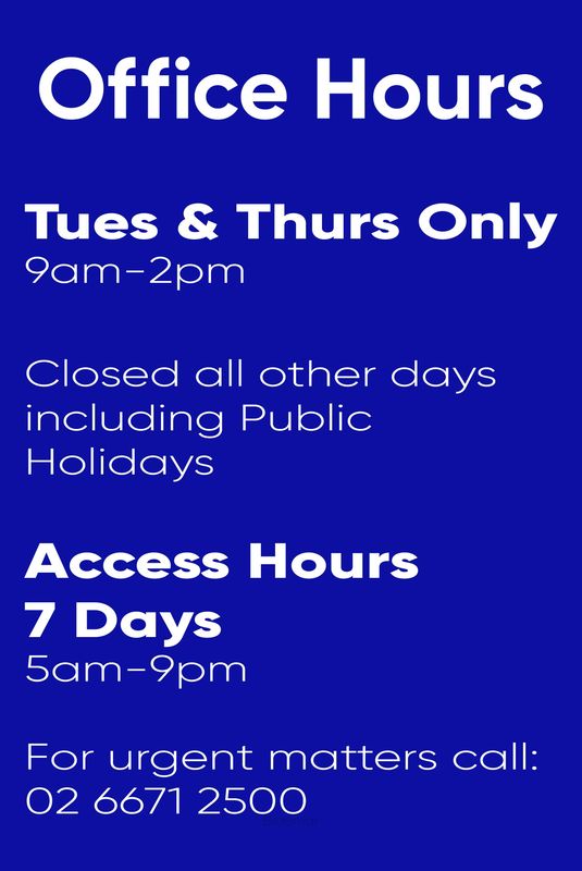 Braemar Office Hours Sign - Decal