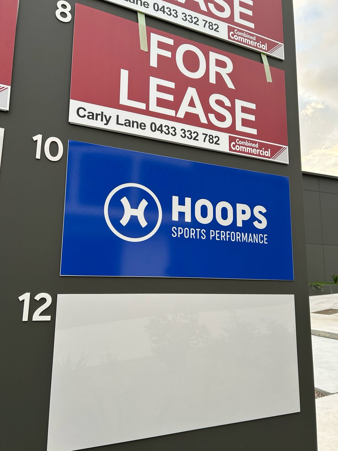 HOOPS Sport Performance Signs