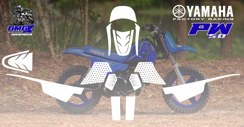Yamaha PeeWee 50 Graphics Kit - PERSONALISED