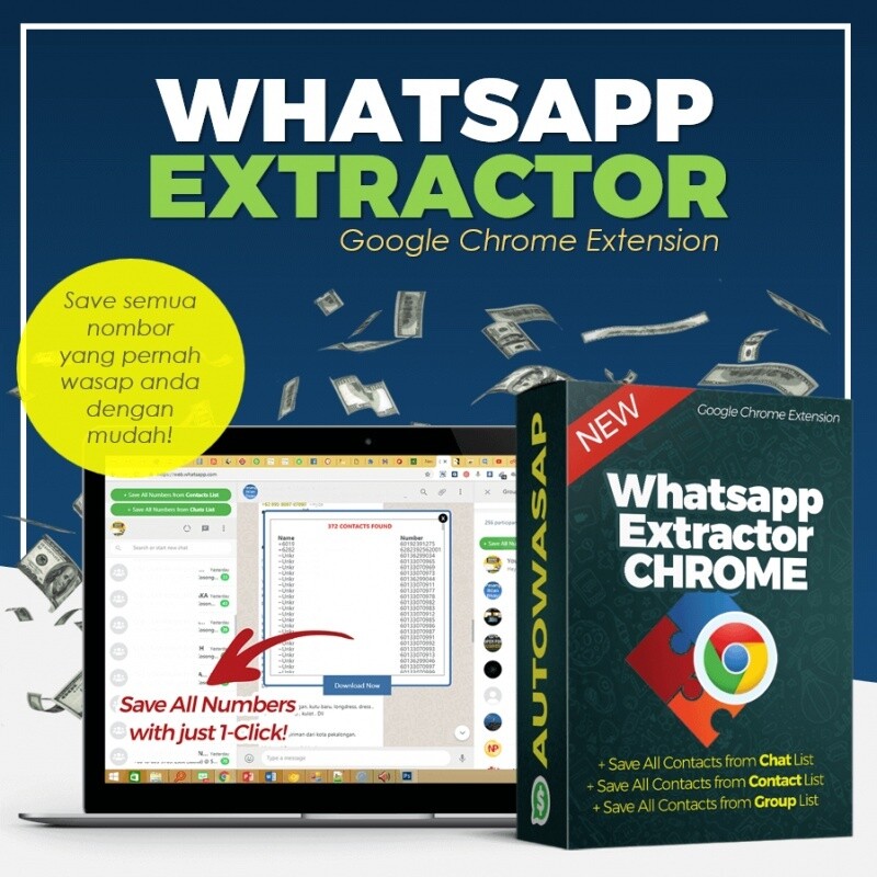 WHATSAPP EXTRACTOR ( CHROME ）