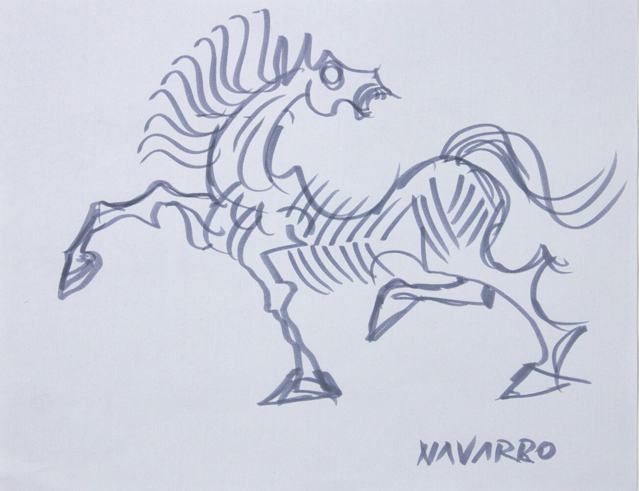 Eduardo Navarro - Sin Titulo ( caballo gris )