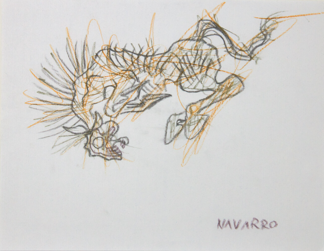 Eduardo Navarro - Sin Titulo ( caballo amarillo y negro)