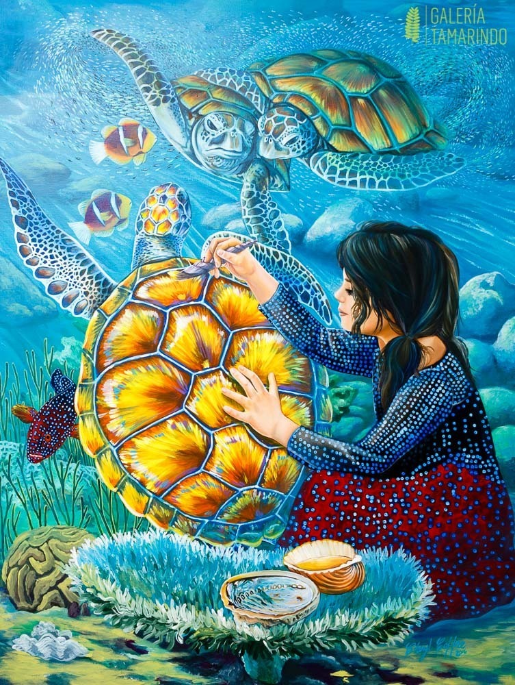 Cheryl Coffre - Pintando la tortuga