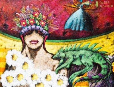 Gustavo Didacio - Musa con flores