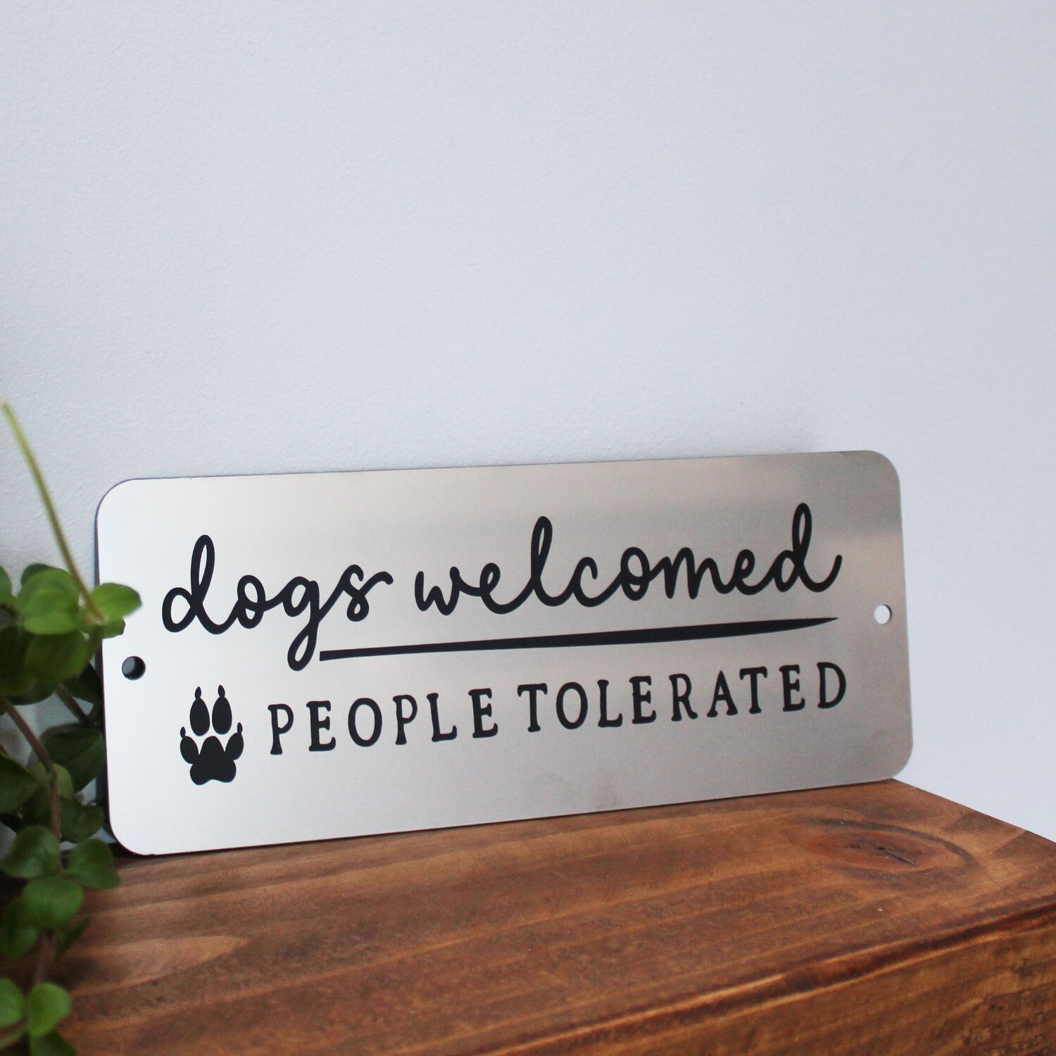 Dogs welcomed, people tolerated
