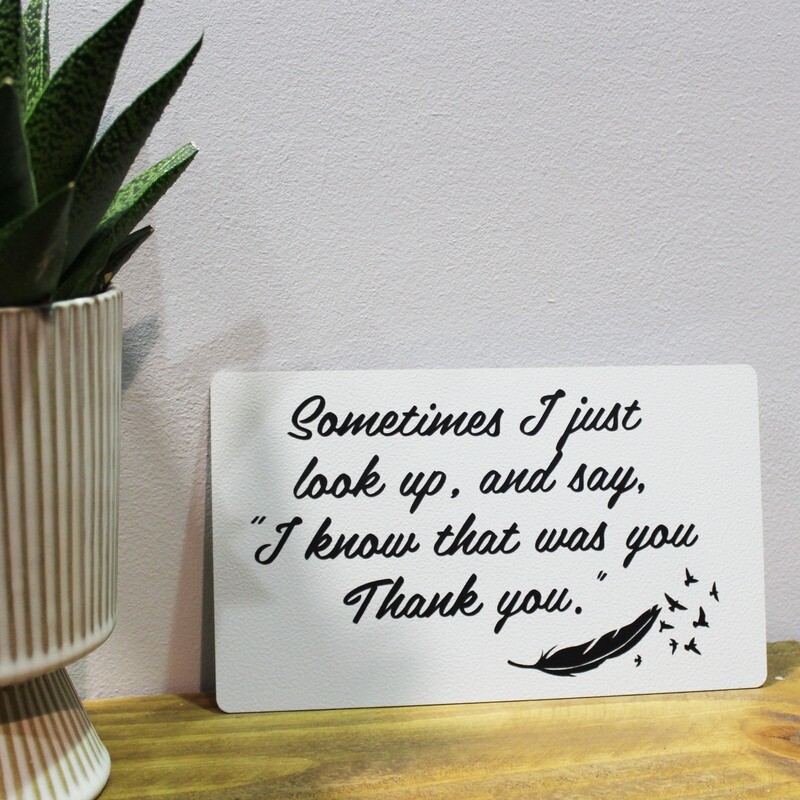 Sometimes I just look up, and say, &quot;I know that was you Thank you&quot;