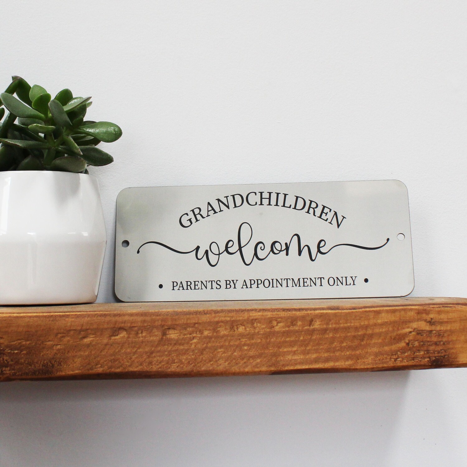 Grandchildren welcome, parents by appointment only