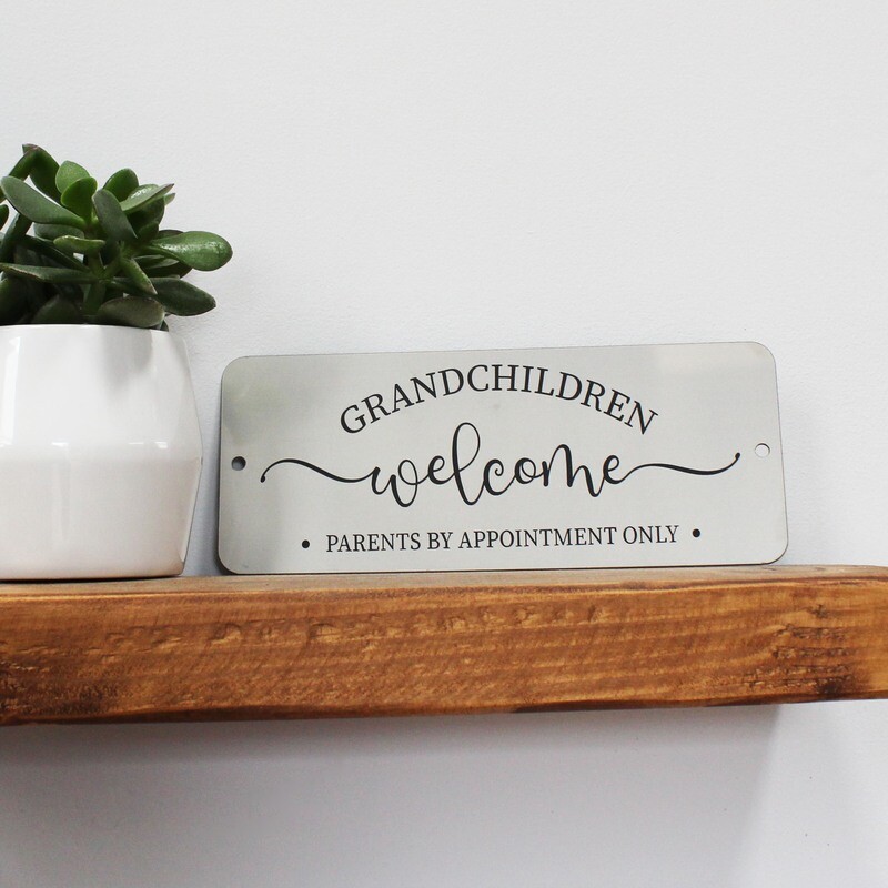 Grandchildren welcome, parents by appointment only