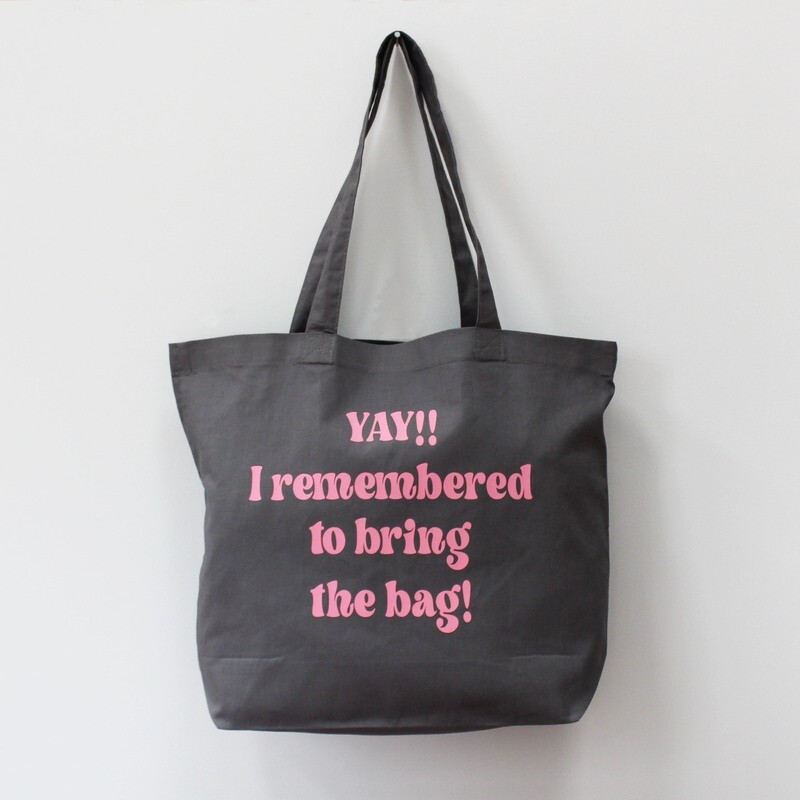 Yay! I remembered to bring the bag!