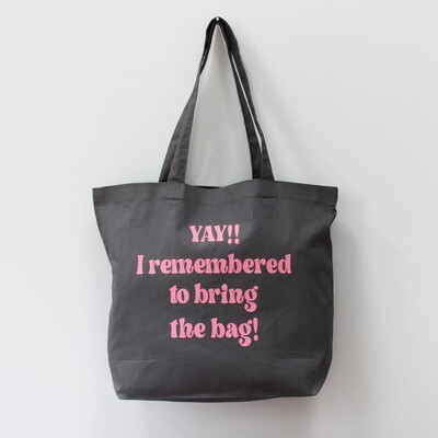 Yay! I remembered to bring the bag!