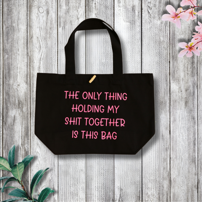 The only thing holding my shit together is this bag