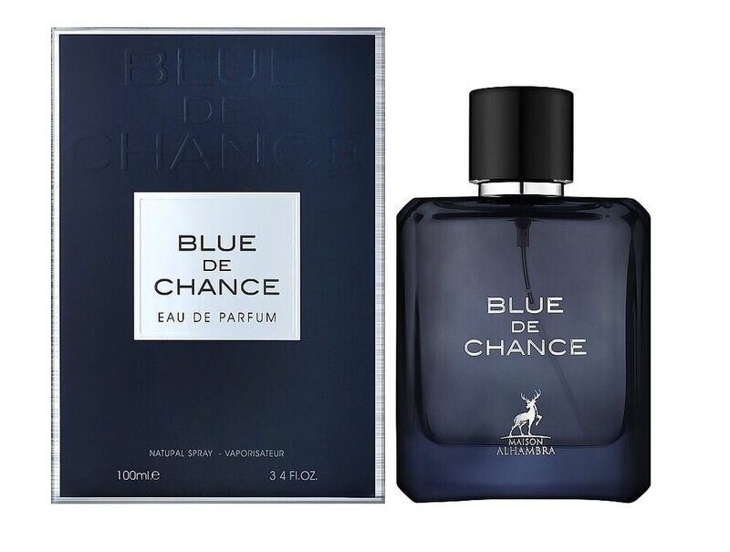 Bleu de chance by Maison Alhambra 3.4 oz EDP for men