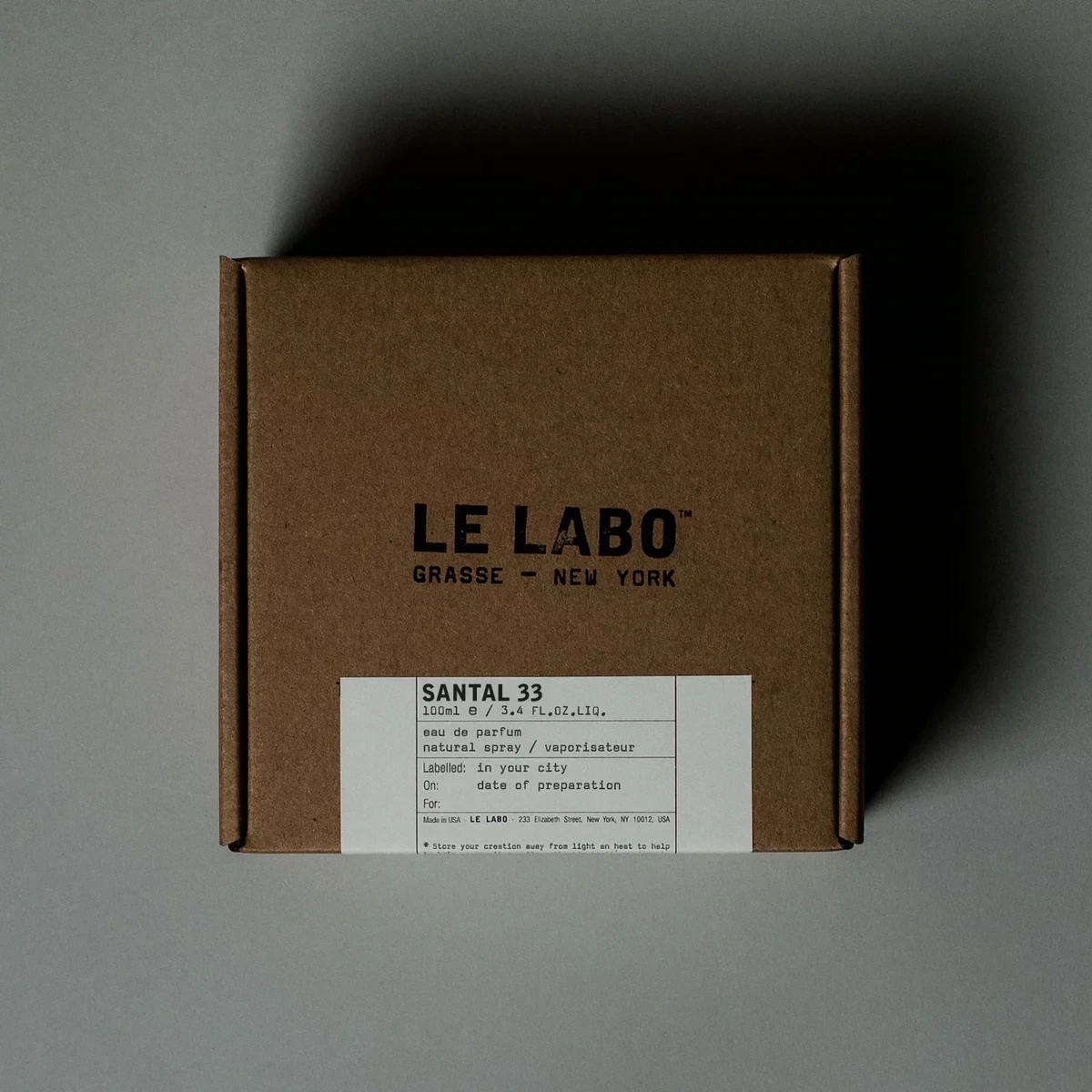 Le Labo SANTAL 33 eau de parfum 3.4 oz