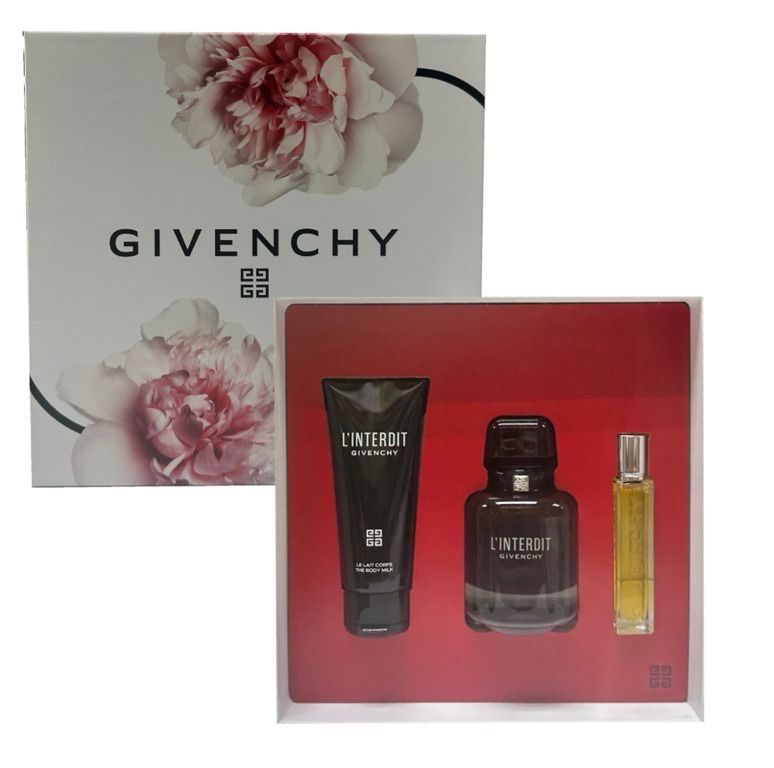 Givenchy L&#39;Interdit Rouge Eau de Parfum Spray 80ml Gift Set