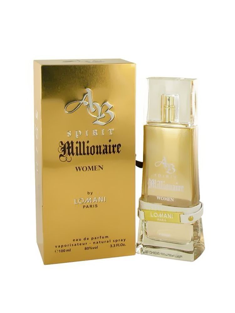 Ab Spirit Millionaire Eau De Parfum For Women By Lomani 3.4 Oz