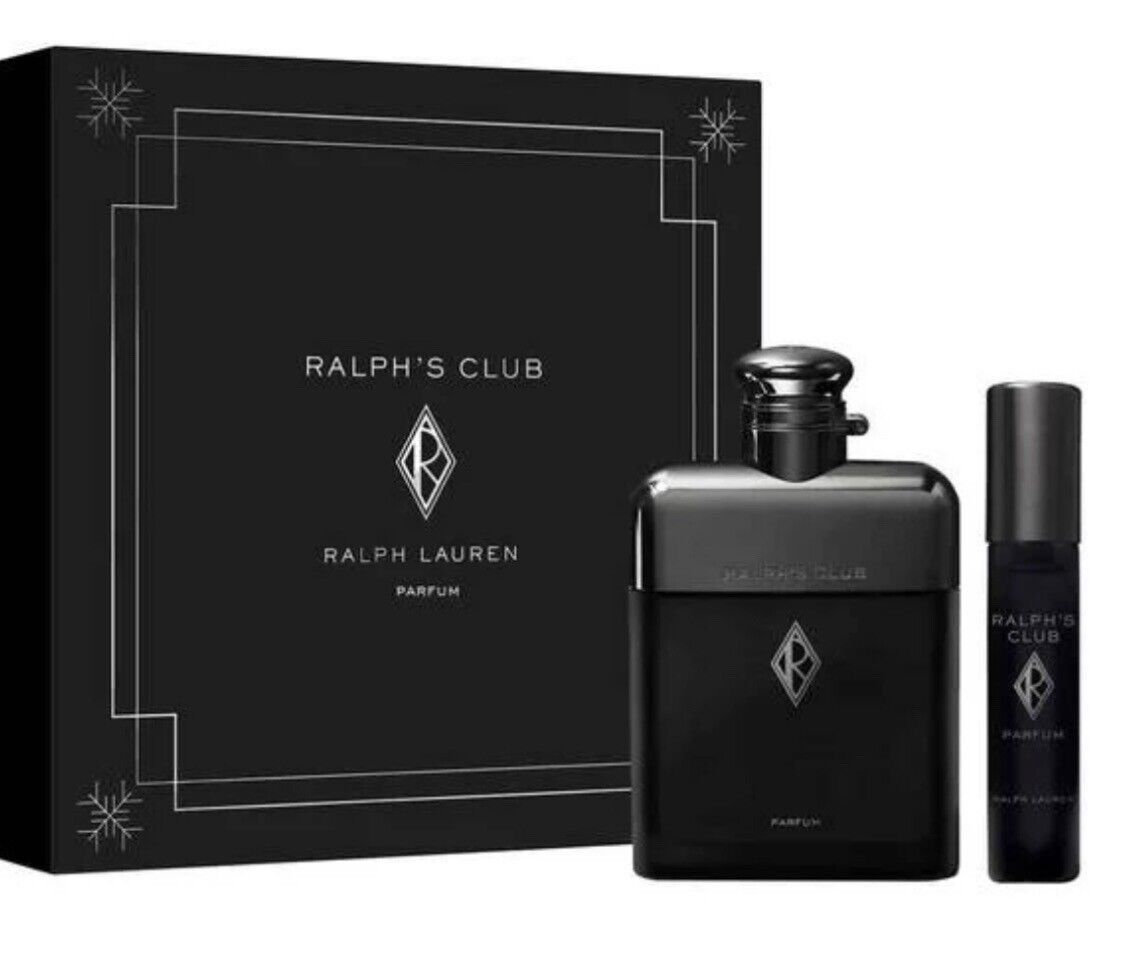 Ralph&#39;s Club Parfum men&#39;s cologne gift Set 3.4oz EDP + mini spray -2 PIECE