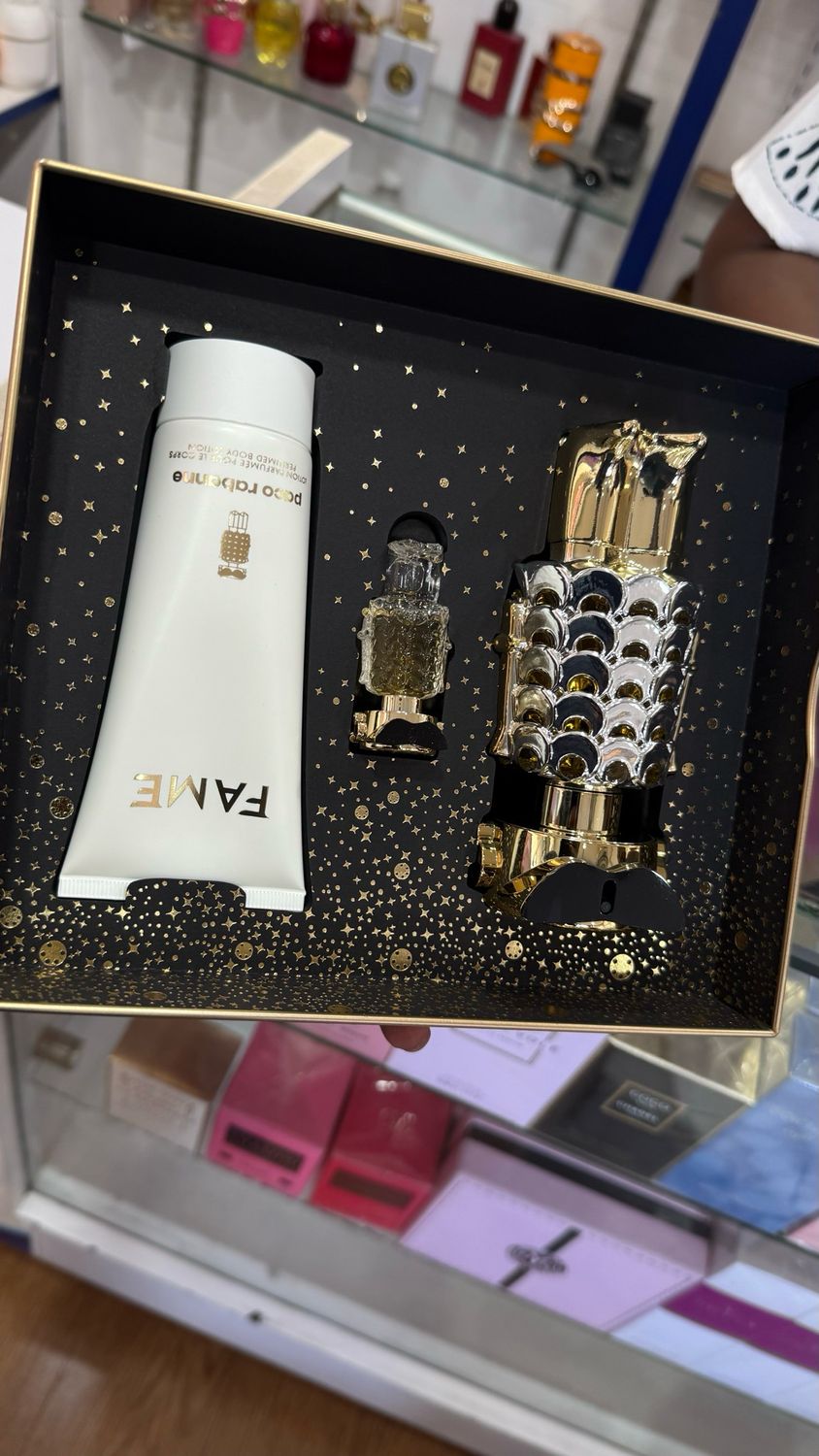 Fame by Paco Rabanne 3Pcs Gift Set ( 2.7oz EDP Spray + 3.4oz B/L + .13oz Mini Spray ) for WOMEN