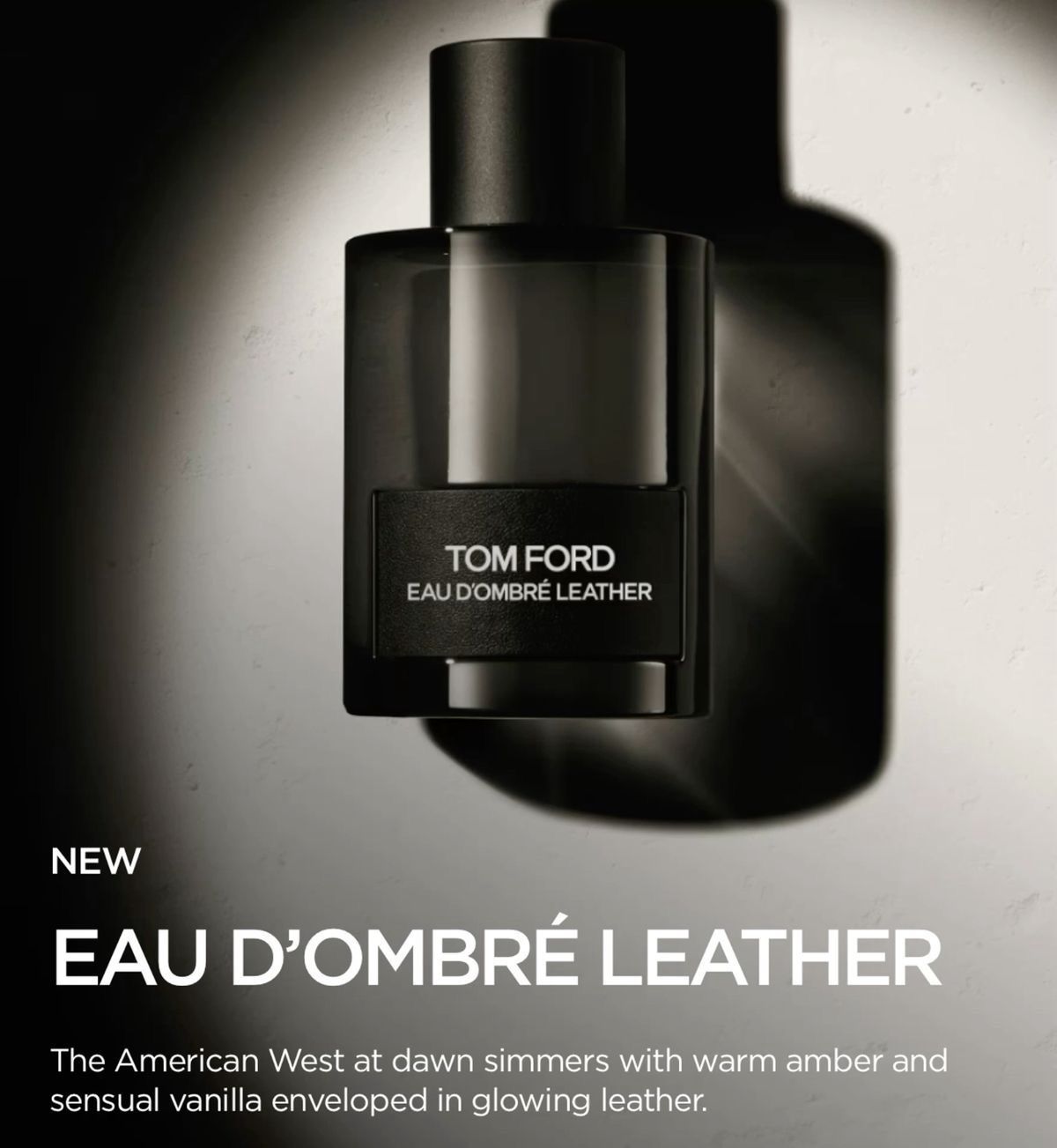  Eau D'Ombre Leather by TOM FORD 3.4oz EDT Spray for MEN