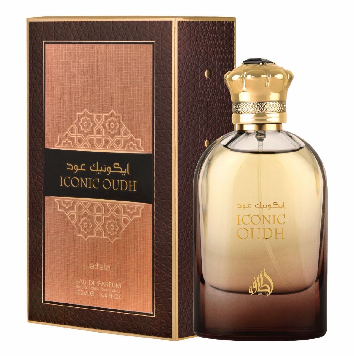 Iconic Oudh by Lattafa 3.4oz EDP Spray (unisex)