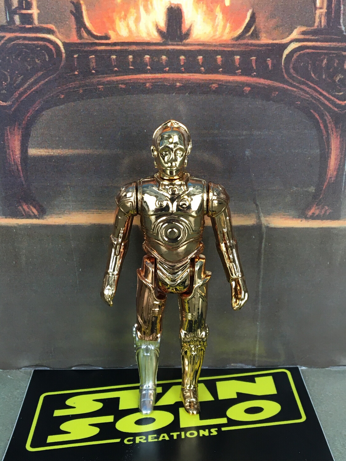 Stan Solo Custom C-3PO Silver Painted Lower Leg