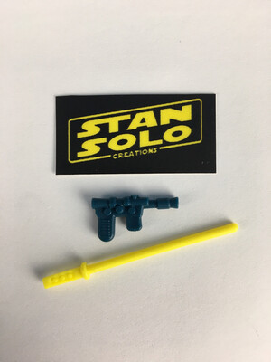 Stan Solo Custom Replacement Bespin Luke Lightsaber And Blaster