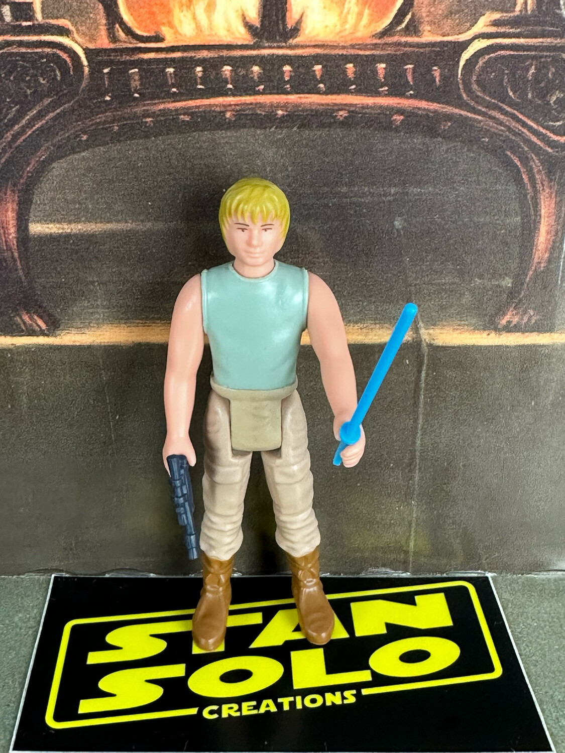 Stan Solo Custom Dagobah Trainer Blue Saber