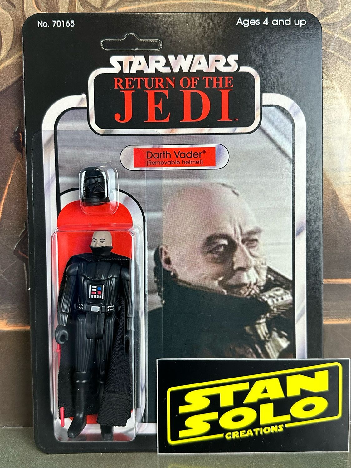 Stan Solo Custom Carded Removable Helmet Darth BLEMISHED