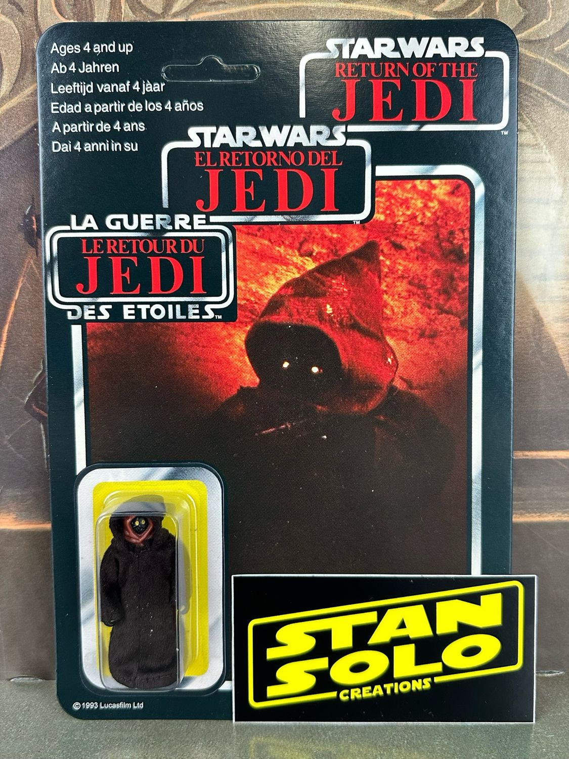 Stan Solo Custom Carded Utinni Tri Logo Date Misprint