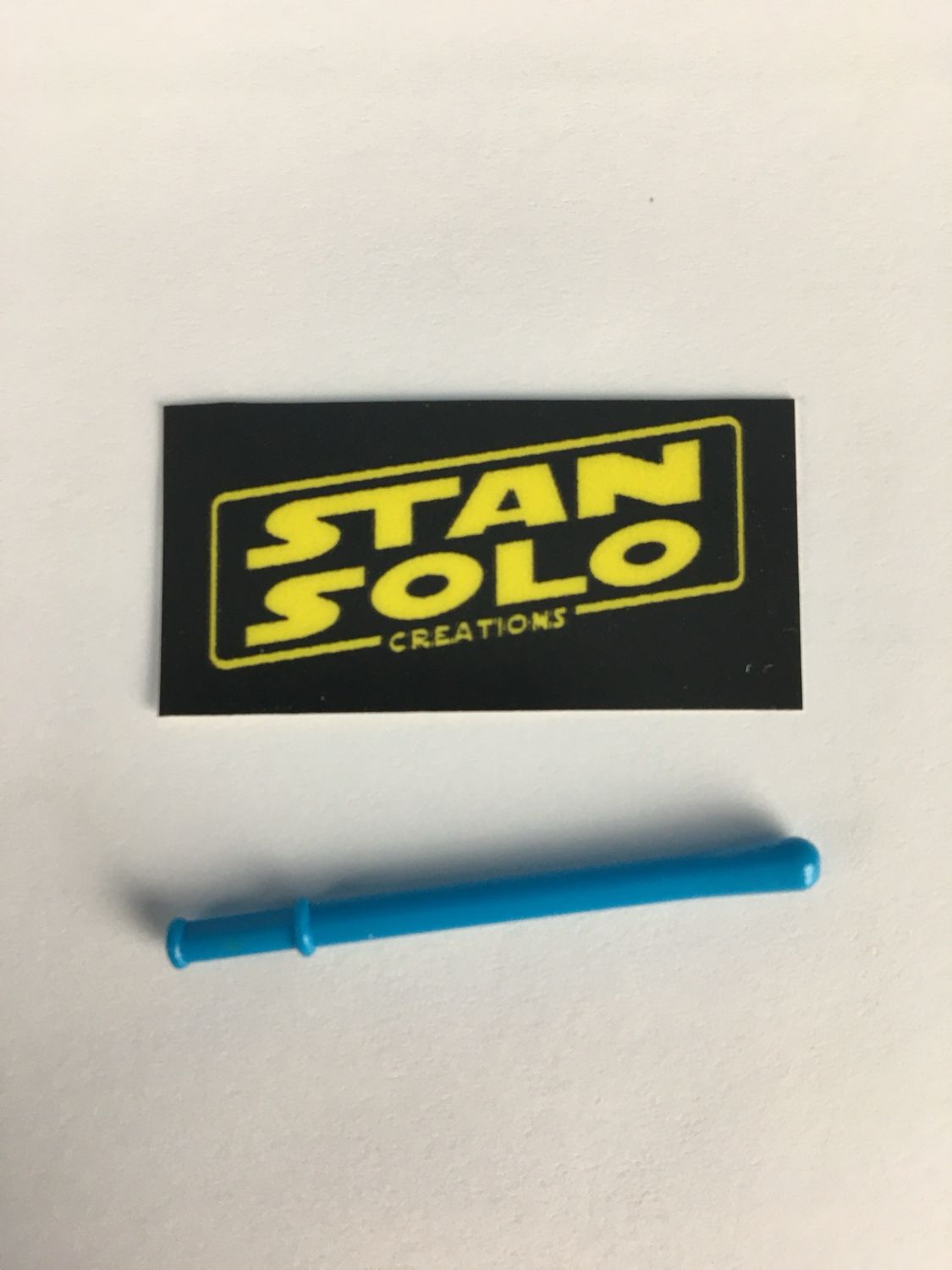 Stan Solo custom replacement blue pop up lightsaber for vintage R2 repro