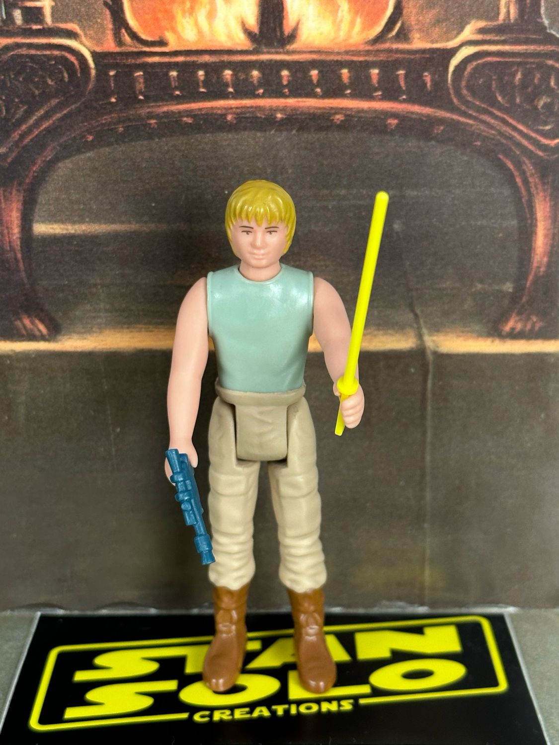 Stan Solo Custom Dagobah Trainer Yellow Saber BLEMISHED