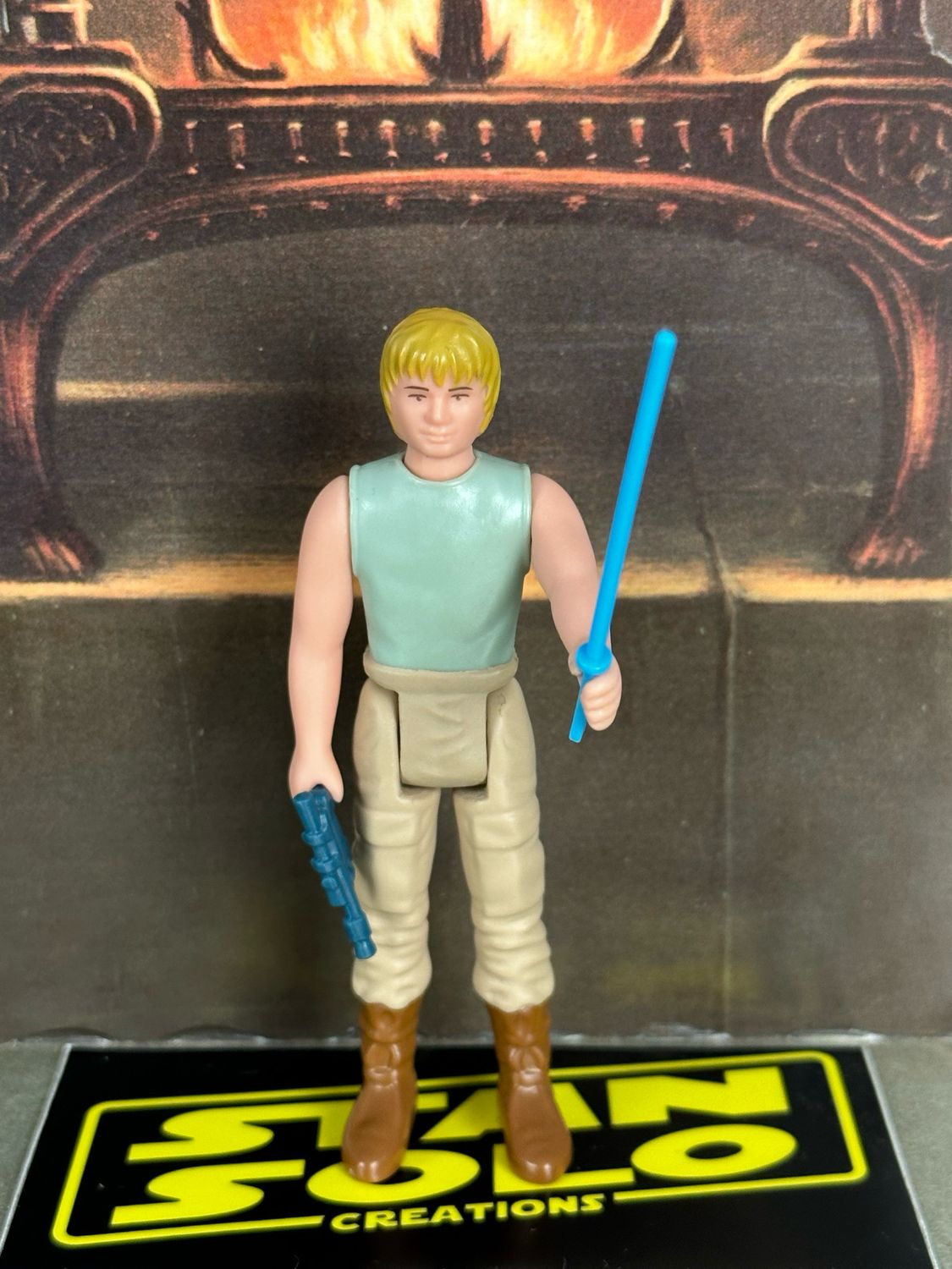 Stan Solo Custom Dagobah Trainer Blue Saber BLEMISHED