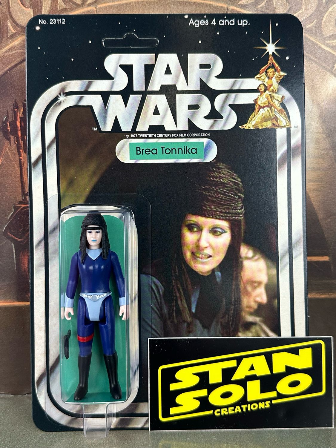 Stan Solo BLEMISHED Blue Sister On Custom Card