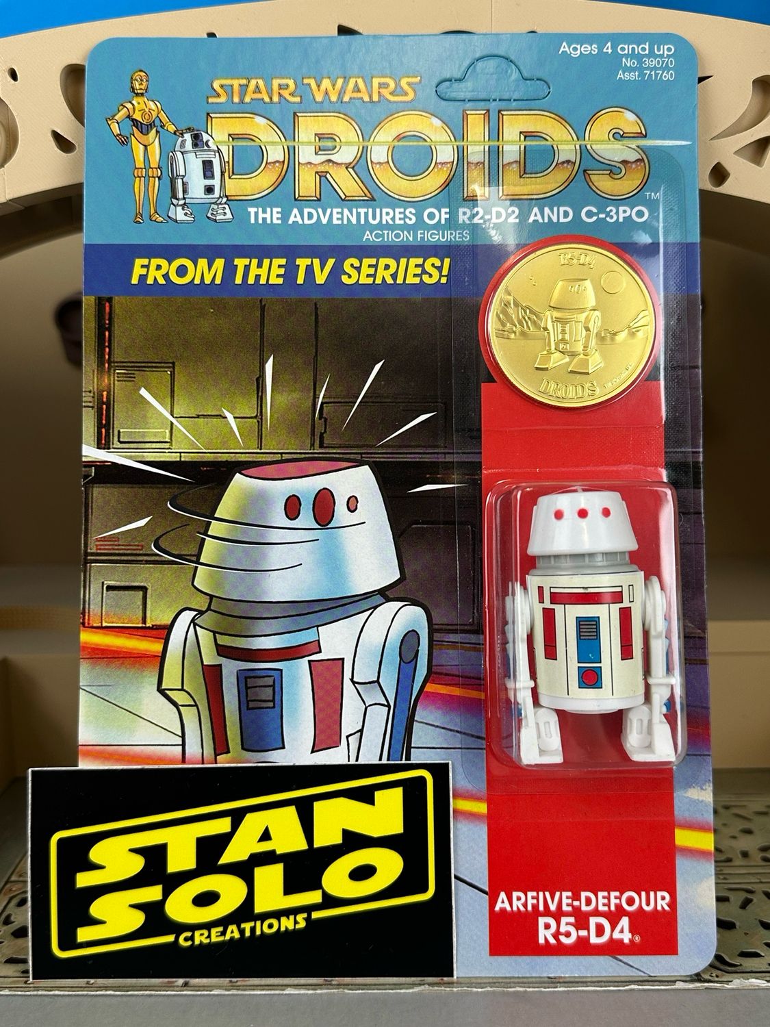 Stan Solo Custom Carded Droids R5-D4 BLEMISHED