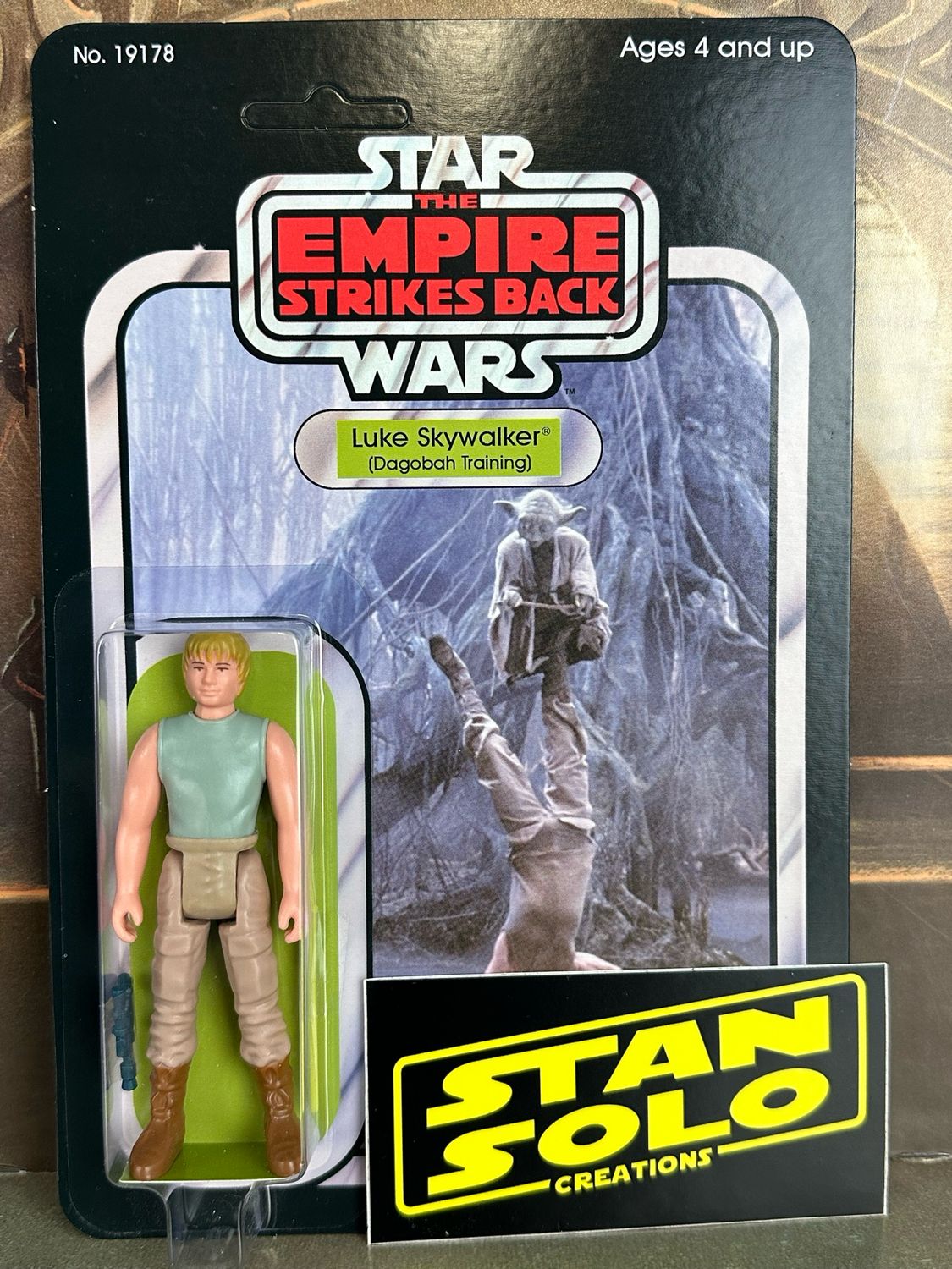 Stan Solo Custom Carded Dagobah Trainer BLEMISHED