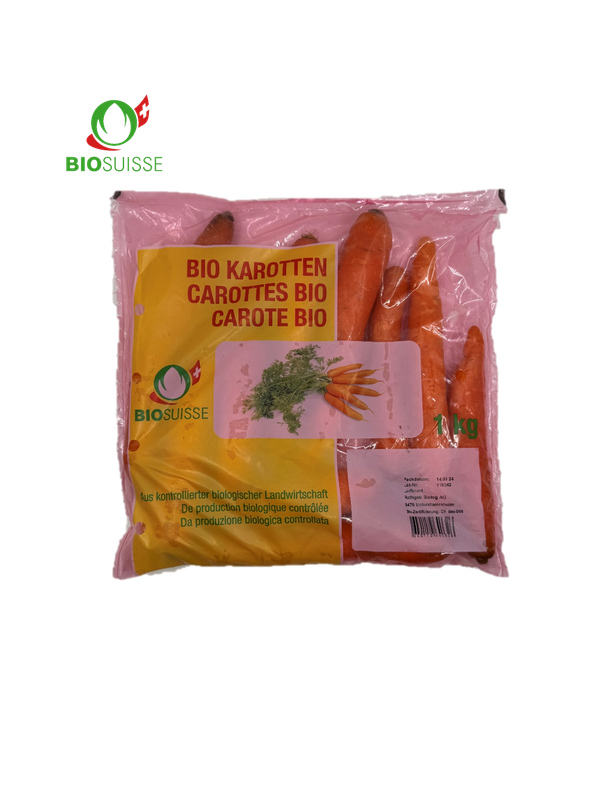 Karotten gep. 1kg Bio