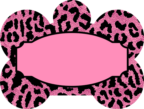 Pet Tag Dark Pink